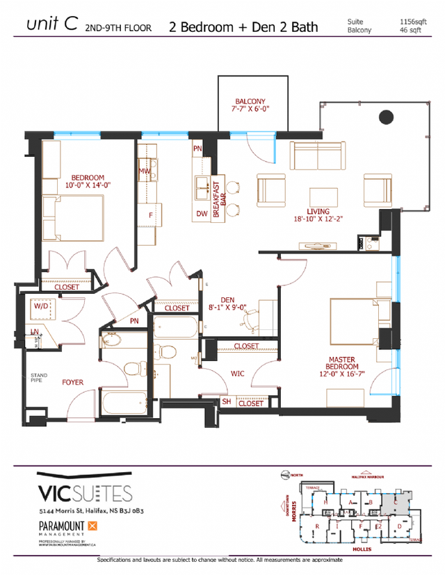 Downtown Halifax Apartments | 2 Bedroom   Den | May 2026 - Photo 19