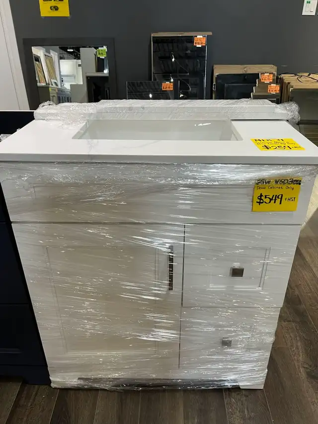 30" Bathroom Vanity Cabinet / 31" Countertop Floor Demos on Sal