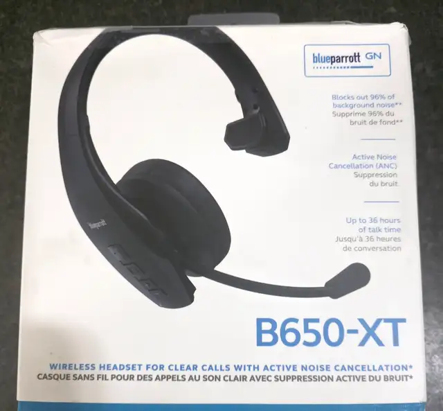 Blue Parrot B650-XT Wireless Headset Bluetooth, Cheap !