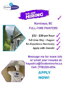 Looking for Painters this Summer