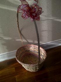 4 BEAUX GRANDS PANIERS NEUFS EN OSIER: $10.00 CHACUN