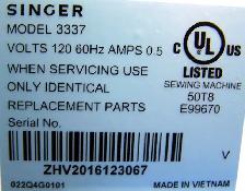 SINGER SIMPLE 3337 SEWING MACHINE 33 STITCH WITH BUTTONHOLE - Photo 6