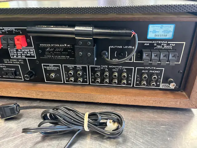 Marantz 2275 Stereophonic Receiver With Wood Cover And The Box - Photo 6