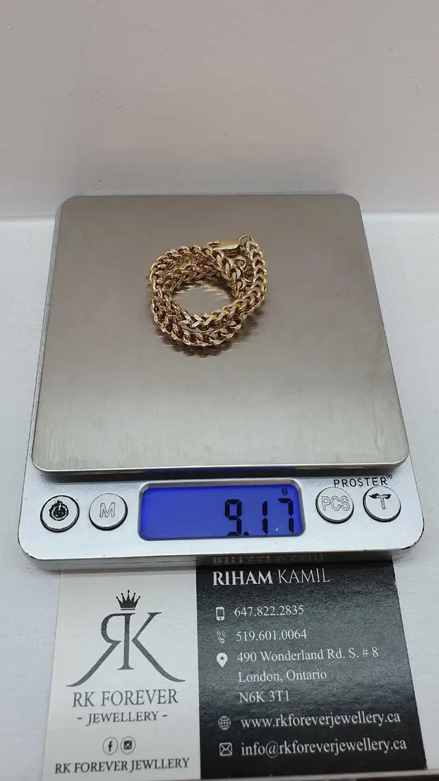 10k yellow gold bracelet # 364_5 - Photo 6