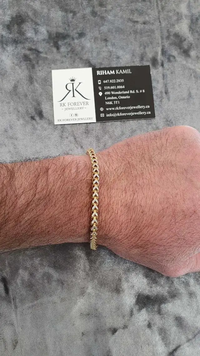 10k yellow gold bracelet # 364_5 - Photo 10