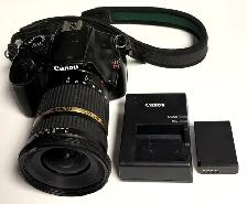 Canon EOS Rebel T3 12.2MP DSLR Camera with Tamron Lens