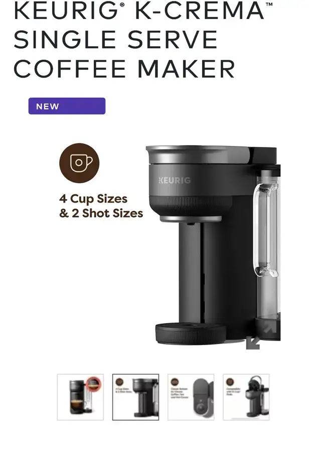 For Sale: Brand New Keurig K Crema - Photo 2