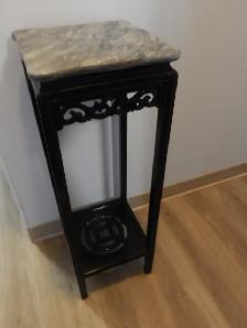 Tall Marble Top Plant Stand - Photo 4