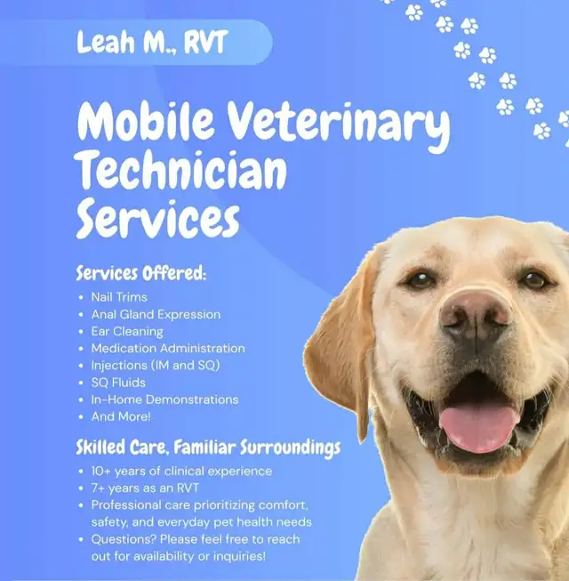 Registered Veterinary Technician - Mobile Pet Nursing (Hamilton)