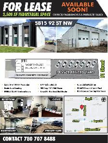 High-Exposure Industrial Warehouse   Office   Secure Yard