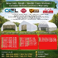 -New CAEL Single / Double Truss Shelters / Container Shelters Ce