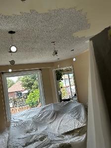 Popcorn removal , taping-mudding, house painting