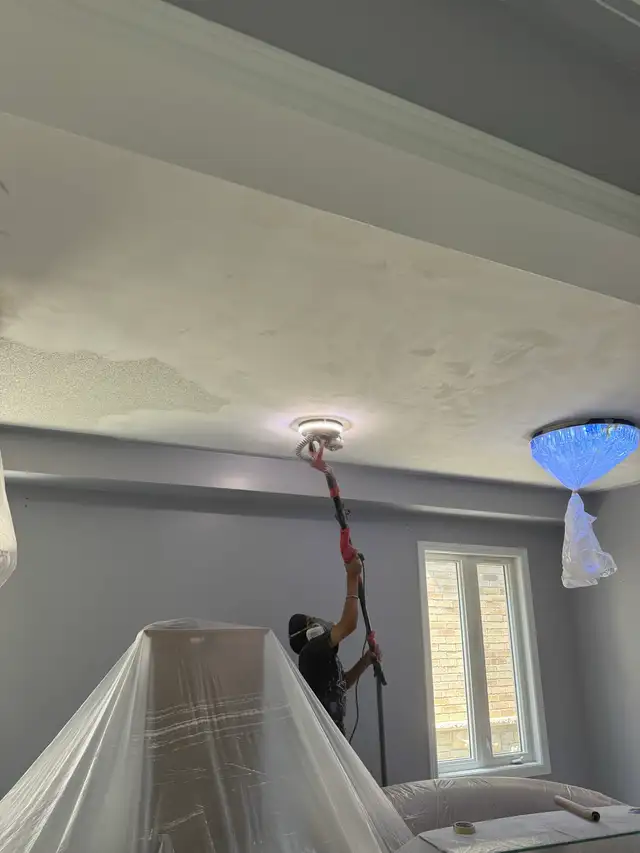Taping-mudding, Popcorn removal and painting - Photo 5