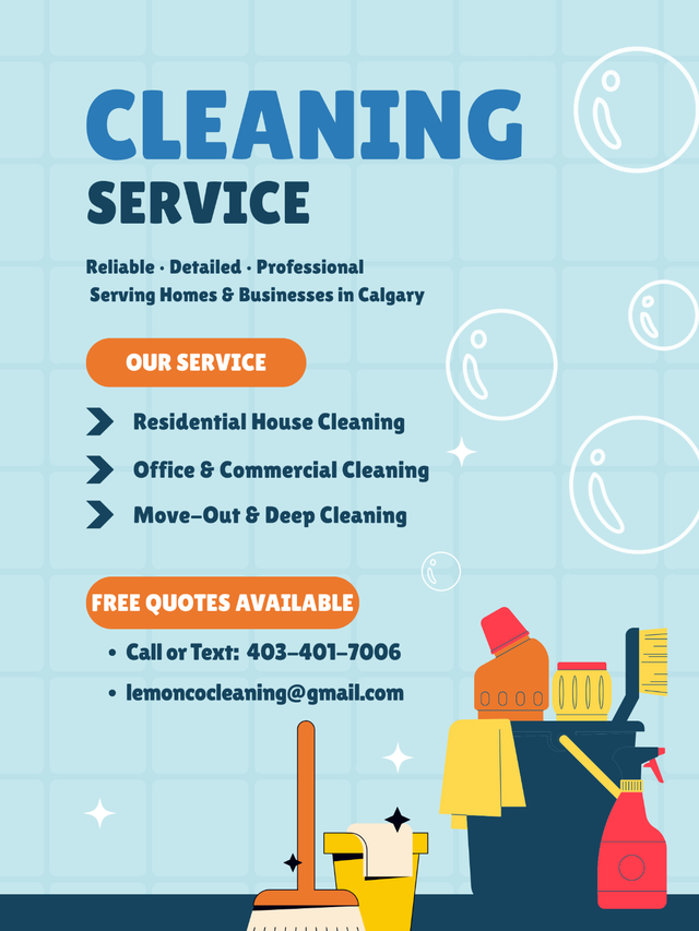 Professional Cleaning Services–Residential & Commercial–Calgary
