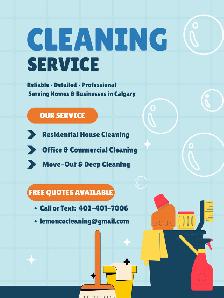Professional Cleaning Services–Residential & Commercial–Calgary