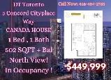 Final Chance – Concord Canada House | 1 b1b$449K!