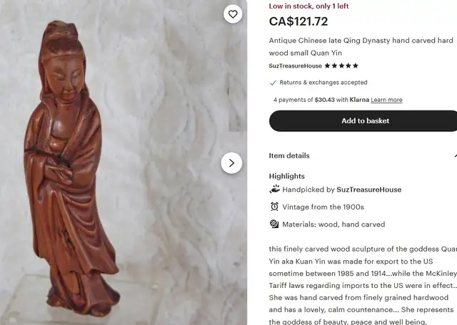 Antique Chinese Treasurers! 3 finely hand-carved women figures - Photo 8