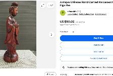 Antique Chinese Treasurers! 3 finely hand-carved women figures - Photo 9