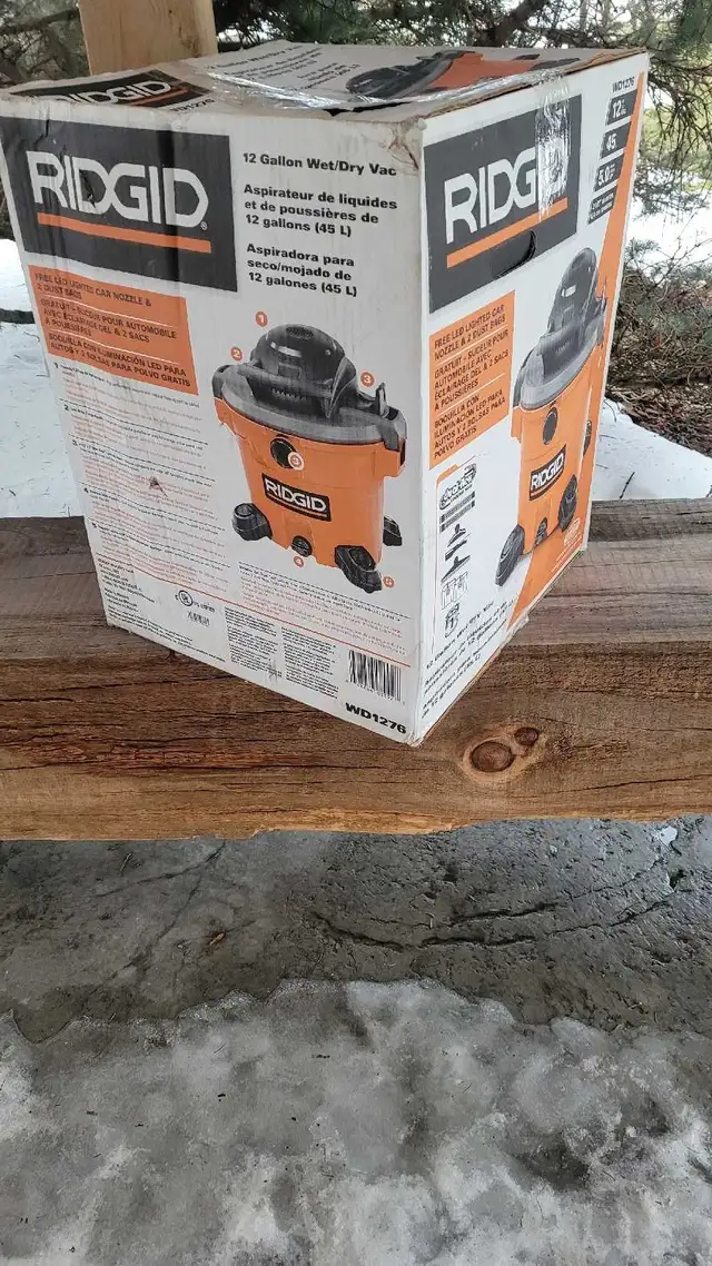 ☆NEW☆ RIDGID 12 gal WET/ DRY VAC