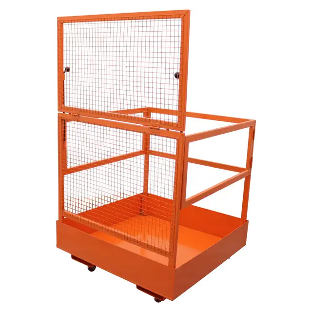 Forklift Safety Cage Work Platform Lift Basket Fence 022404 - Photo 3