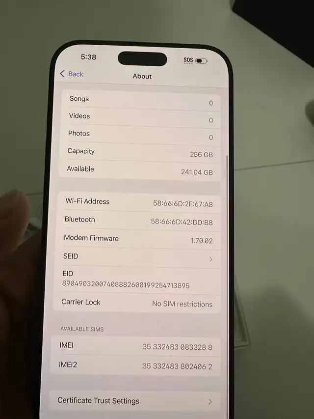 iPhone 16 pro max 256gb ESIM Airpods Package/Delivery - Photo 2