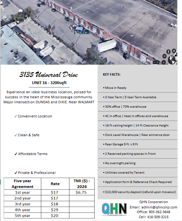 Unit 5/ 16/ Unit 20 - Warehouse   Office for Rent Mississauga - Photo 9