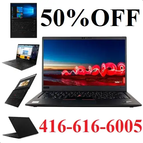 Lenovo ThinkPad X1 CARBON,T14,T490S,T480,T580,V14 Laptop 50% OFF