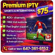 Premium Streaming Service – FREE Trial   Only $75/Year