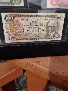 1969-1975 framed Canadian multi coloured banknote set $1 - $100 - Photo 2