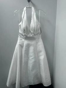 Halter Short Wedding Gown