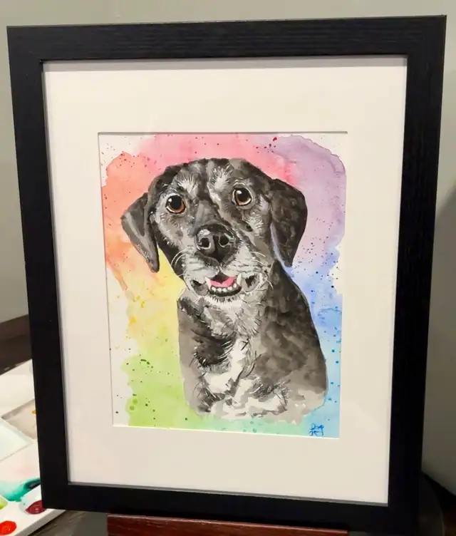 Custom Watercolour Pet Portraits - Photo 5