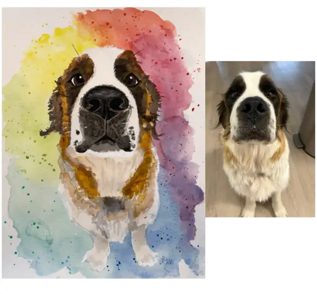 Custom Watercolour Pet Portraits - Photo 6