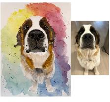 Custom Watercolour Pet Portraits - Photo 6