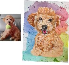 Custom Watercolour Pet Portraits - Photo 7