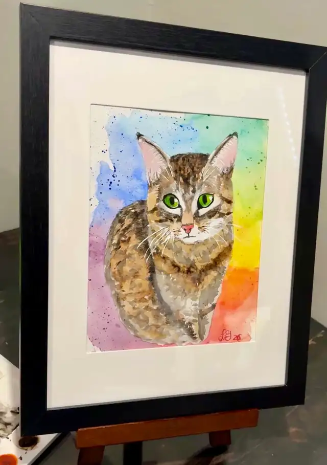 Custom Watercolour Pet Portraits - Photo 9