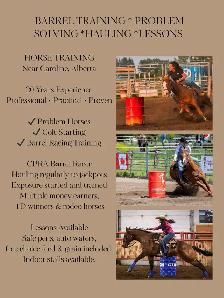 BARREL RACING TRAINING, TUNE UP, CONDITIONING