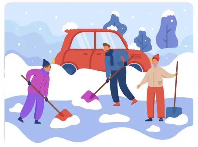 SNOW SHOWELING