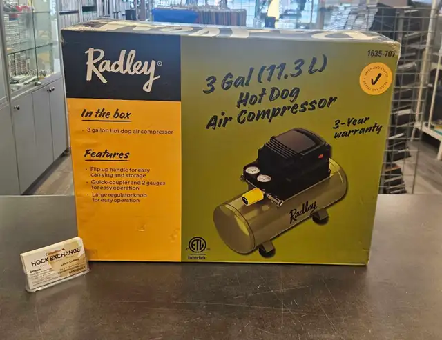 Radley 3 Gal(11.3L) Air Compressor NEW