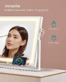 LED Strip Vanity Mirror with Charging Ports - Photo 6