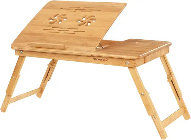 Adjustable Bamboo Lap Desk with Drawer