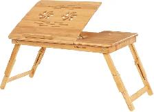 Adjustable Bamboo Lap Desk with Drawer