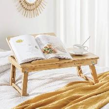 Adjustable Bamboo Lap Desk with Drawer - Photo 2