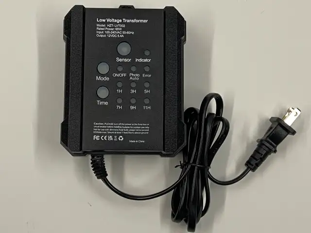 65W Outdoor Low Voltage Transformer Model HZT-LVT002 Brand NEW!