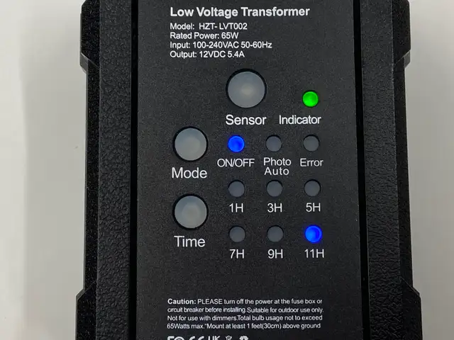 65W Outdoor Low Voltage Transformer Model HZT-LVT002 Brand NEW! - Photo 3