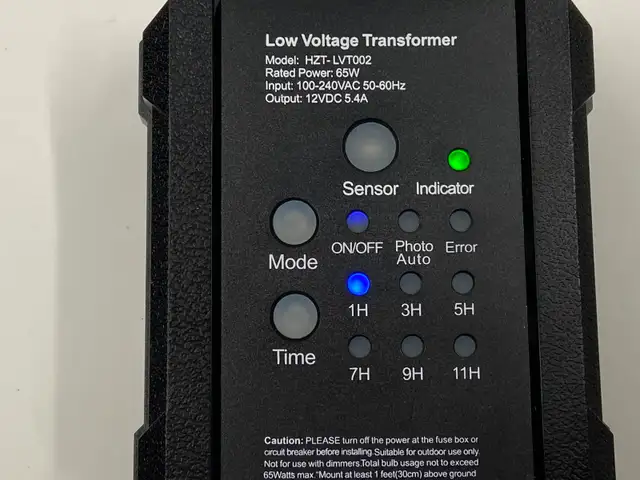 65W Outdoor Low Voltage Transformer Model HZT-LVT002 Brand NEW! - Photo 5