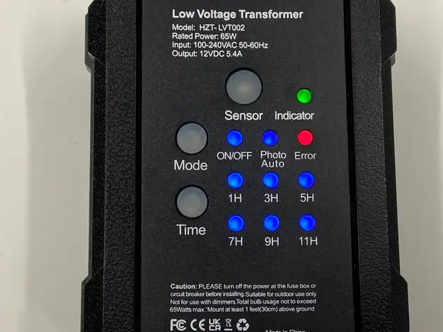 65W Outdoor Low Voltage Transformer Model HZT-LVT002 Brand NEW! - Photo 6