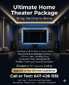 TV Mounting Specialist | Clean Look, No Messy Cables –6474281515