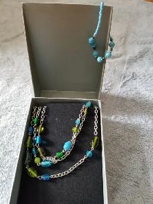 Turquoise and Green Jewellery Set