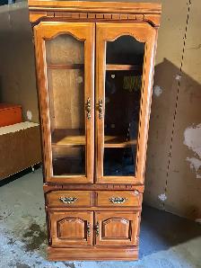 Free delivery used Kroecheler Wooden Display Cabinet