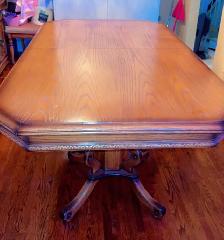 Free delivery used Wooden Dining Table with 4 chairs - Photo 5